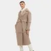 UGG Takara Long Faux Twinface Coat-Wolf Gray -Skirt Sales Store 1120633 WFG 1