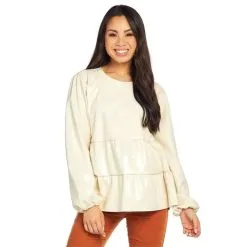 Mud Pie Lovie Top-Cream