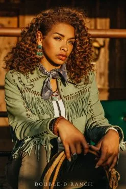 Double D Ranchwear Double Luck Jacket-Prickly Pear