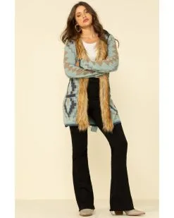 Tasha Polizzi Greylock Blanket Sweater-Indigo