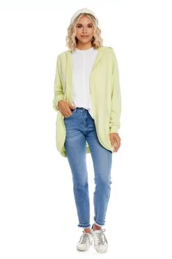 Mud Pie Stiles Cocoon Hoodie-Lime
