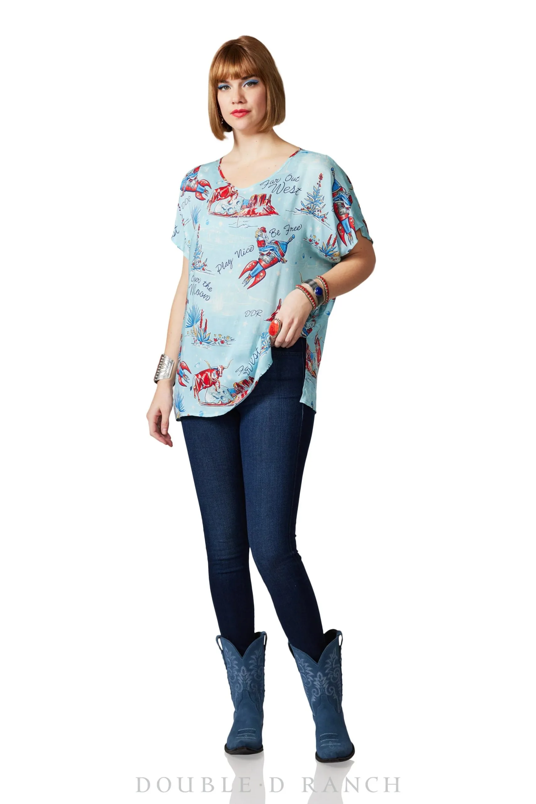 Double D Ranchwear Over The Moon Poncho 3 Double D Ranchwear Over The Moon Poncho