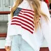 Show Me Your Mumu Woodsy Sweater American Flag Knit
