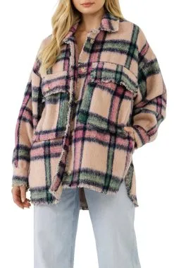 Honeysuckle Rose Boutique Oversized Plaid Shacket
