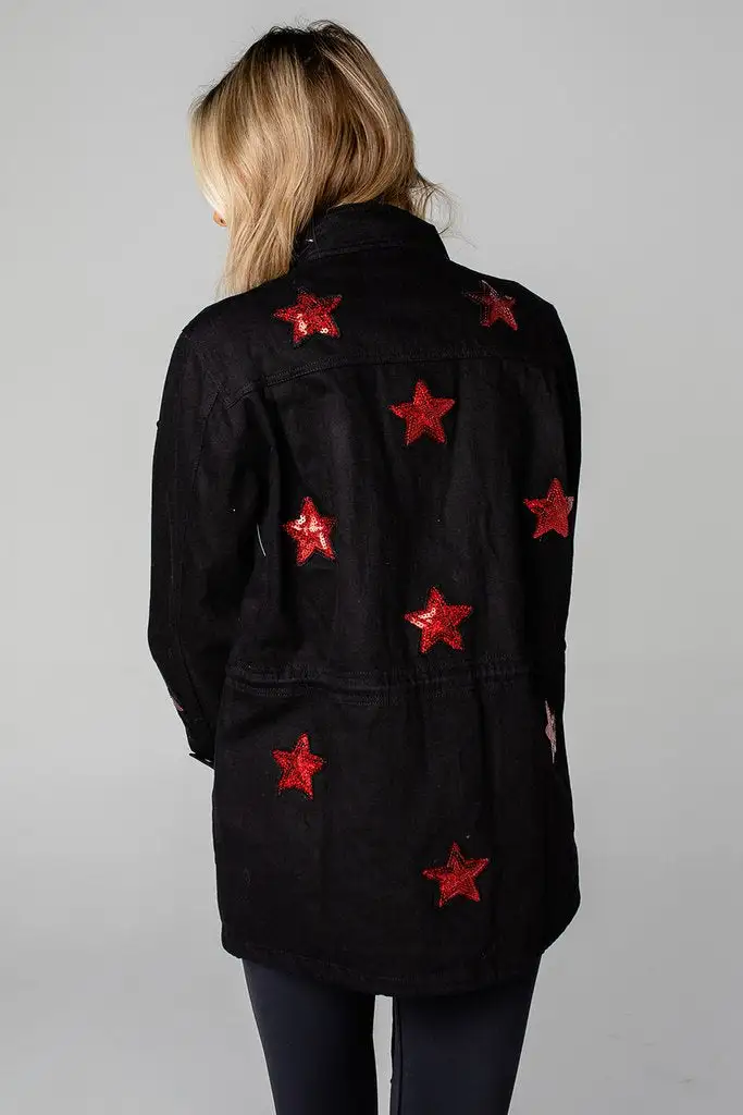 Buddy Love Alyssa Red Cargo Jacket 4 Buddy Love Alyssa Red Cargo Jacket - Image 2