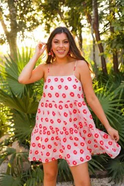 Buddy Love Corky Short Dress - Cherry Delight