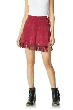 Double D Ranchwear Double D Ranch Signs Skirt - Red Blaze
