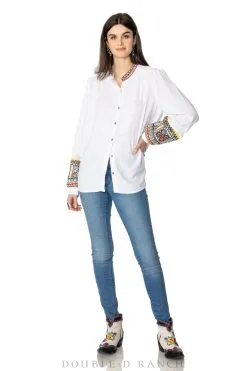 Double D Ranchwear Haithi Top-Sea Salt