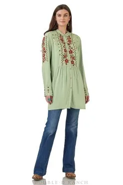 Double D Ranchwear Red Rock Top-Prickly Pear