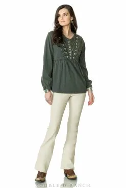 Double D Ranchwear Boulder Brooks Top-Dark Springs