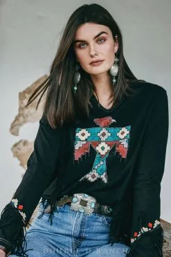 Double D Ranchwear Canyon Bird-Black