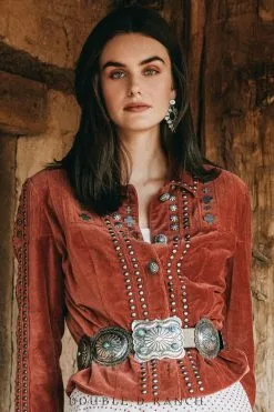 Double D Ranchwear Crossed Signals Jacket-Red River