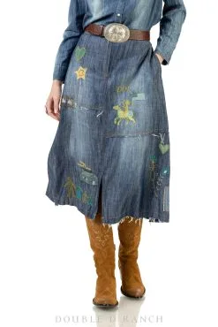 Double D Ranchwear I Learn To Embroidery Skirt