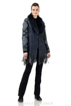 Double D Ranchwear Mueller's Grist Mill Jacket-Blue Indigo