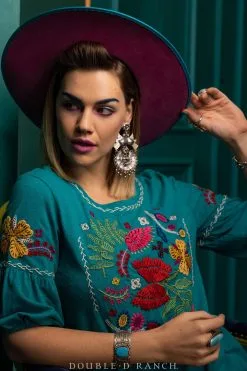 Double D Ranchwear Nina Top-Jade