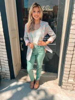 KUT From The Kloth Reese High Rise Fab Ab Ankle Straight Leg Jean -Skirt Sales Store IMG 2759