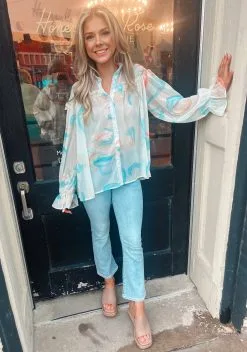 Beulah Marlee Button Up Top