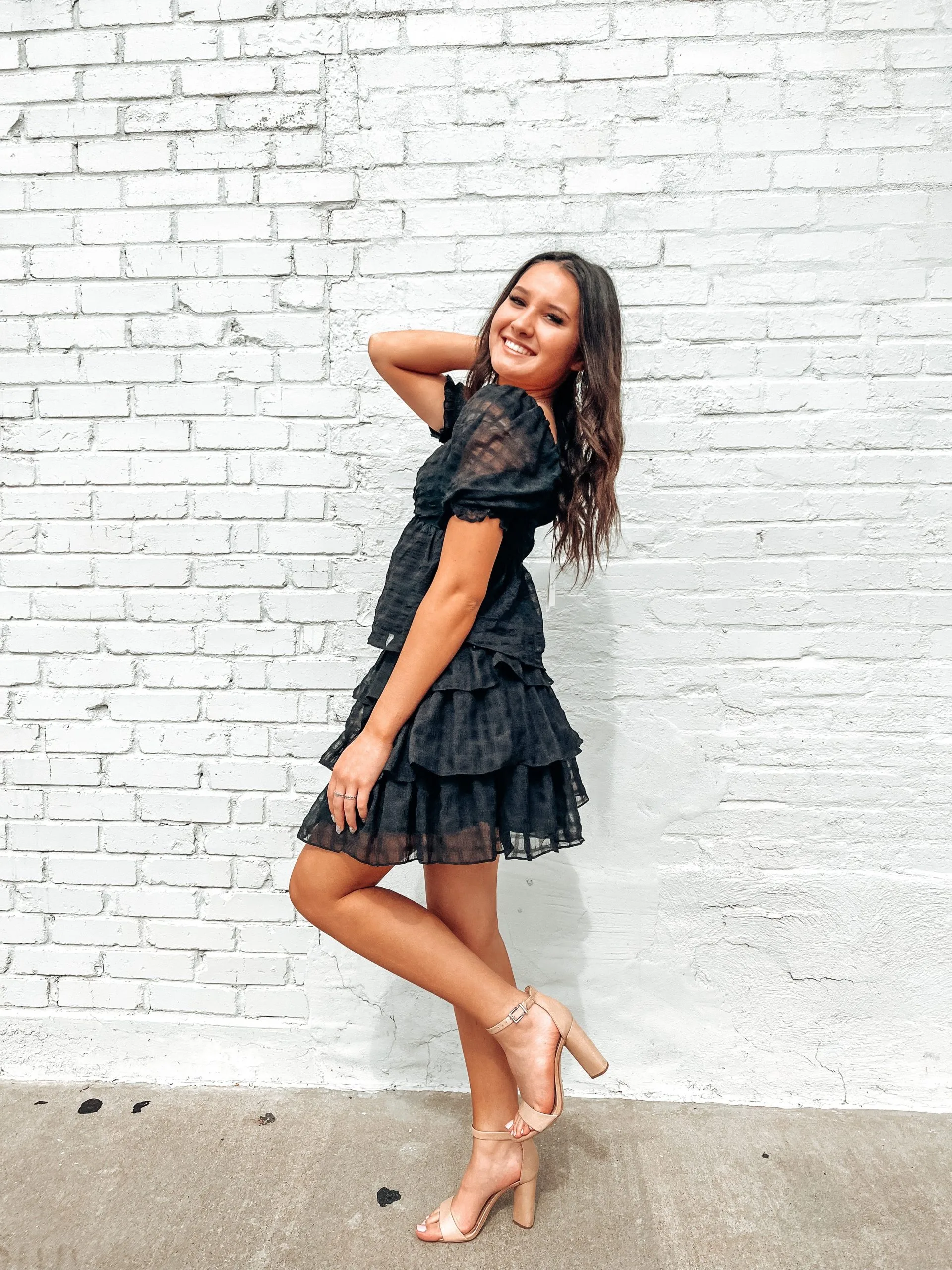 Honeysuckle Rose Boutique Moxie Gingham Chiffon Layered Mini Skirt 4 Honeysuckle Rose Boutique Moxie Gingham Chiffon Layered Mini Skirt - Image 2