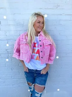 Honeysuckle Rose Boutique Lacey Cropped Jacket -Skirt Sales Store IMG 7825