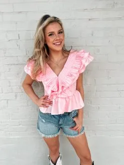 Honeysuckle Rose Boutique Piper Ruffle Top