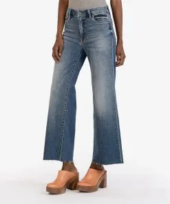 KUT From The Kloth Meg High Ise Fab Ab Wide Leg Jean - Beckon