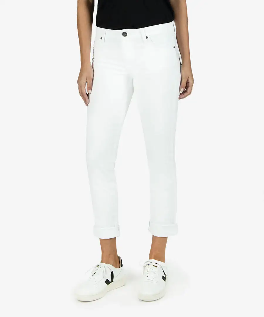 KUT From The Kloth Catherine Boyfriend Jean - Optic White 3 KUT From The Kloth Catherine Boyfriend Jean - Optic White