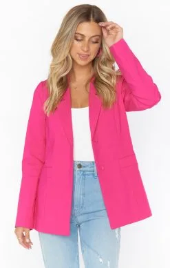 Show Me Your MUMU Major Blazer-Hot Pink