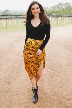 Buddy Love Marie Zip Front Midi-Tortoiseshell