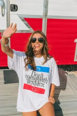 Buddy Love MARSHALL TEXMEX Oversized Tee-Red And Blue