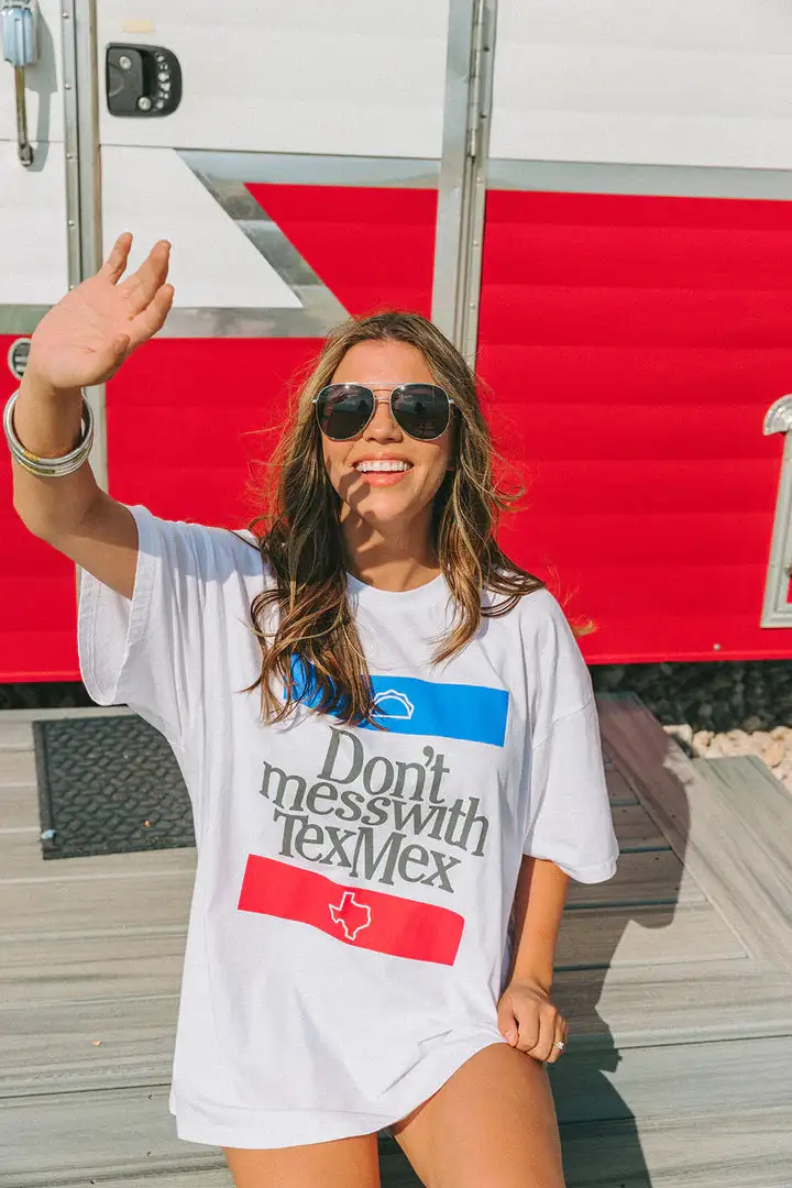 Buddy Love MARSHALL TEXMEX Oversized Tee-Red And Blue 3 Buddy Love MARSHALL TEXMEX Oversized Tee-Red And Blue