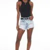 Pistola Nova Relaxed High Rise Denim Short