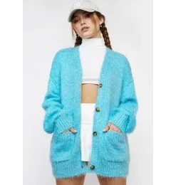 Free People Nevermind Cardi-Blue Butterfly
