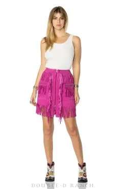 Double D Ranchwear Chaperros Skirt-Carousel Pink