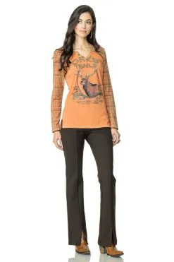 Double D Ranchwear Forest Trails Tee- Canyon Rock