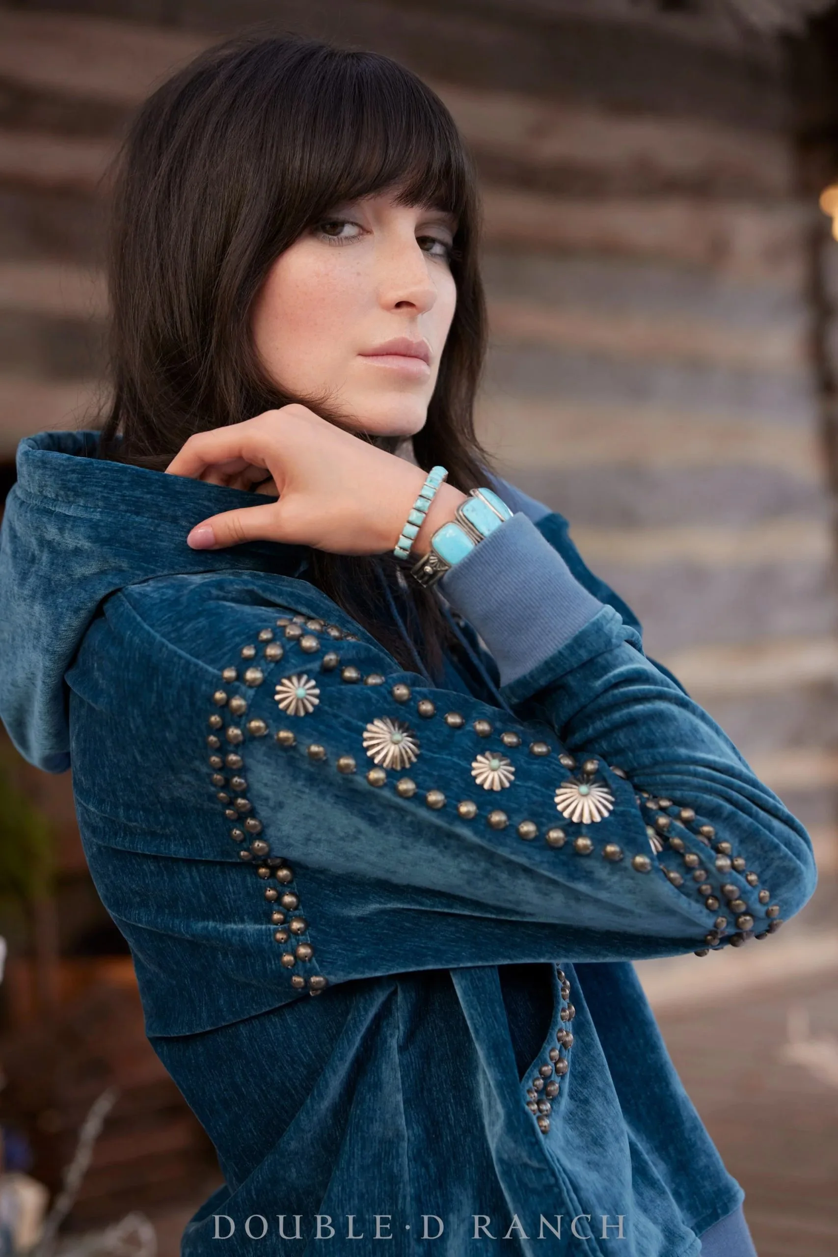 Double D Ranchwear Serenity Creek Hoodie-Lake Breeze 3 Double D Ranchwear Serenity Creek Hoodie-Lake Breeze