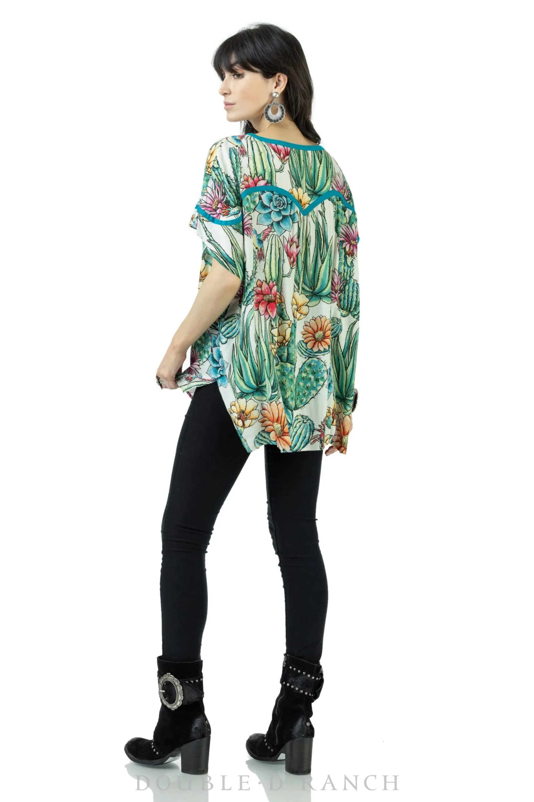 Double D Ranchwear Precarious Prickles Poncho Top 4 Double D Ranchwear Precarious Prickles Poncho Top - Image 2