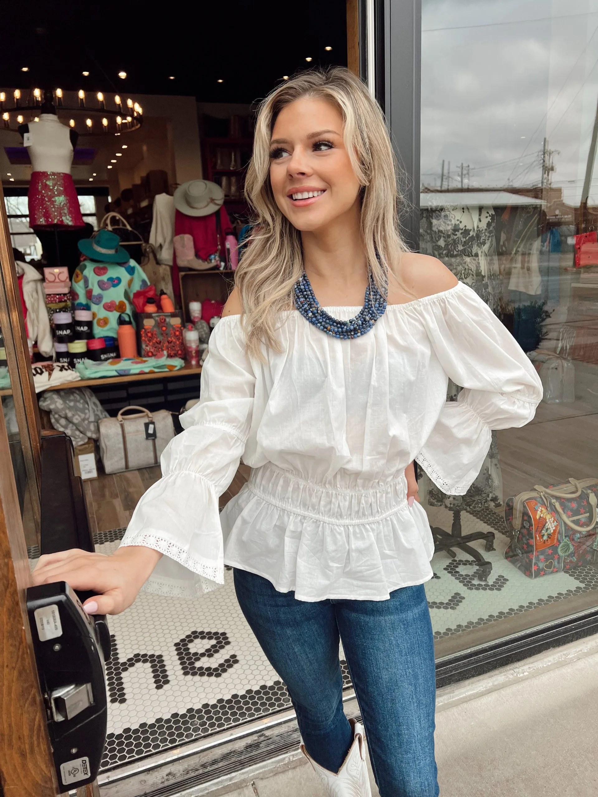 Tasha Polizzi Lavender Blouse - White 4 Tasha Polizzi Lavender Blouse - White - Image 2