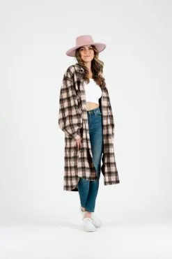 Honeysuckle Rose Boutique Tanana PInk Shacket