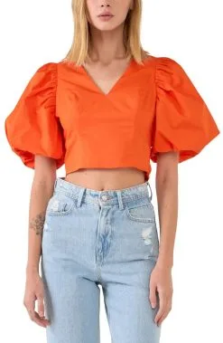 English Rose Sassy Tie Back Top