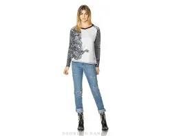 Double D Ranchwear Hide Tickler Tee-BLACK