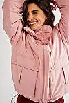 Free People Duvet Bomber Jacket-Faded Rose