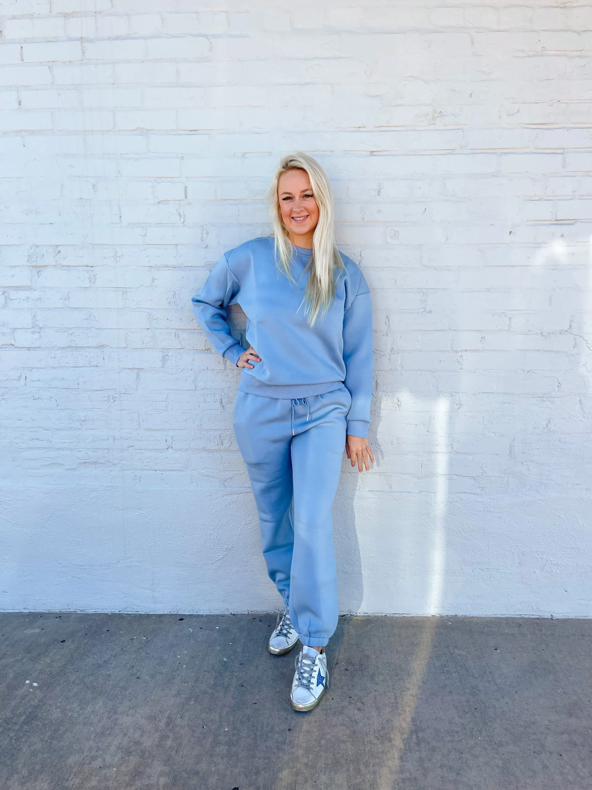 Honeysuckle Rose Boutique Grey Lab Loungewear Joggers - Steel Blue 3 Honeysuckle Rose Boutique Grey Lab Loungewear Joggers - Steel Blue