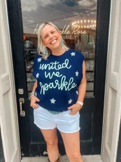 Queen Of Sparkles United We Sparkle Sweater Tank
