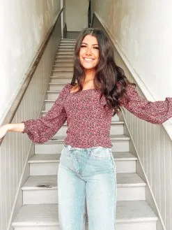 Buddy Love Bailey Smocked Back Top - Aster 8 Buddy Love Bailey Smocked Back Top - Aster -Skirt Sales Store image 14073b12 0984 4d4f 943e 97376114ee8c