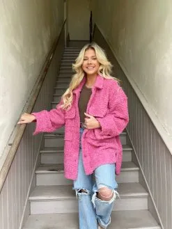 Honeysuckle Rose Boutique Lyla Sherpa Jacket - Bubblegum 7 Honeysuckle Rose Boutique Lyla Sherpa Jacket - Bubblegum -Skirt Sales Store image 2ae58ab2 681f 4deb b9cf 675e0ffc45ce