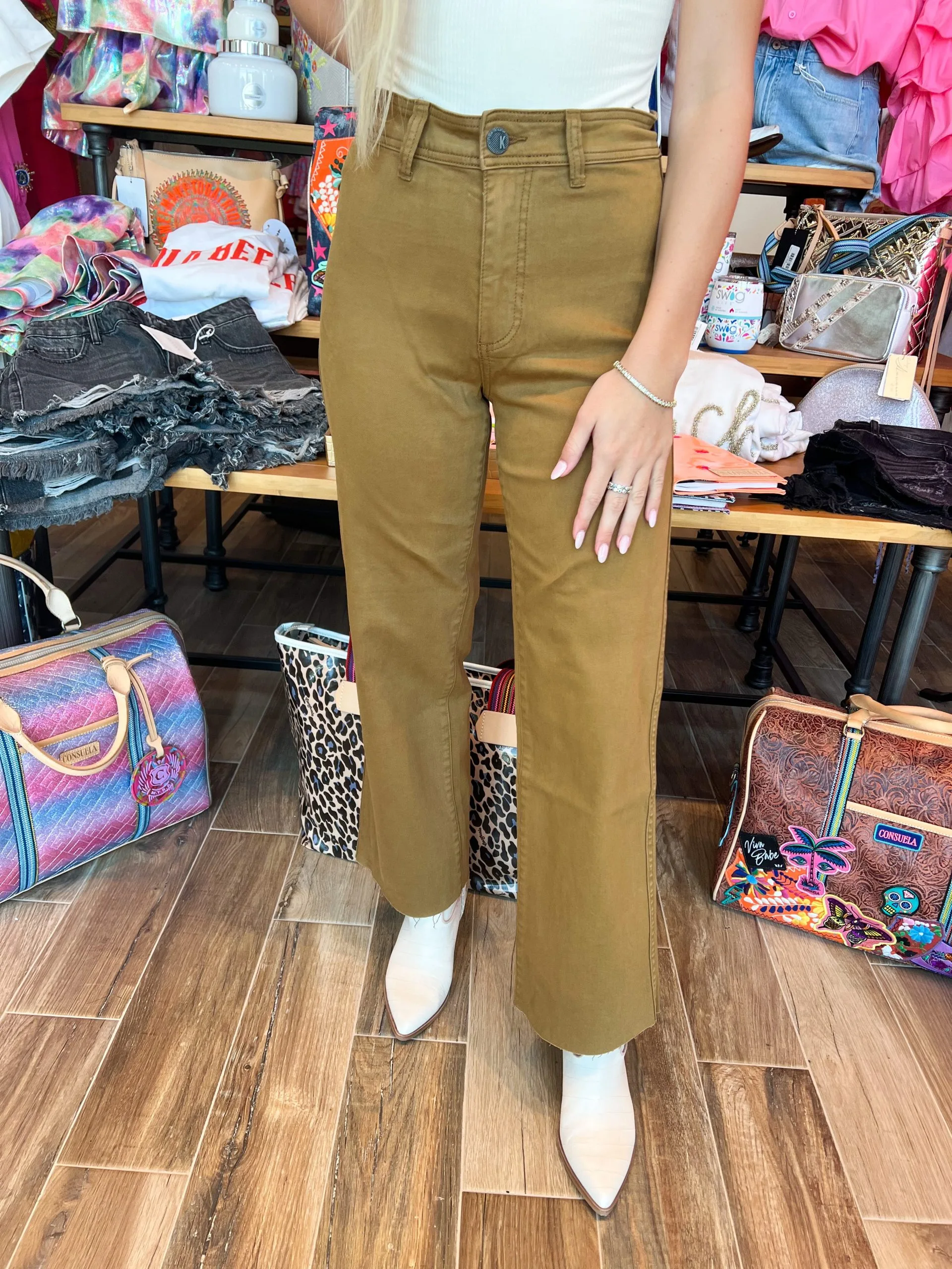 Kut From The Kloth Jean Rise High Wide Leg - Bronze 3 Kut From The Kloth Jean Rise High Wide Leg - Bronze