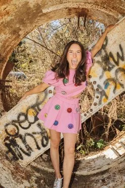 Queen Of Sparkles 3D Smiley Skort