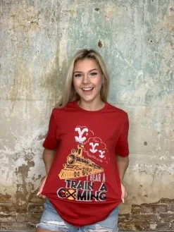 Honeysuckle Rose Boutique I Hear A Train Coming Yellowstone Tee