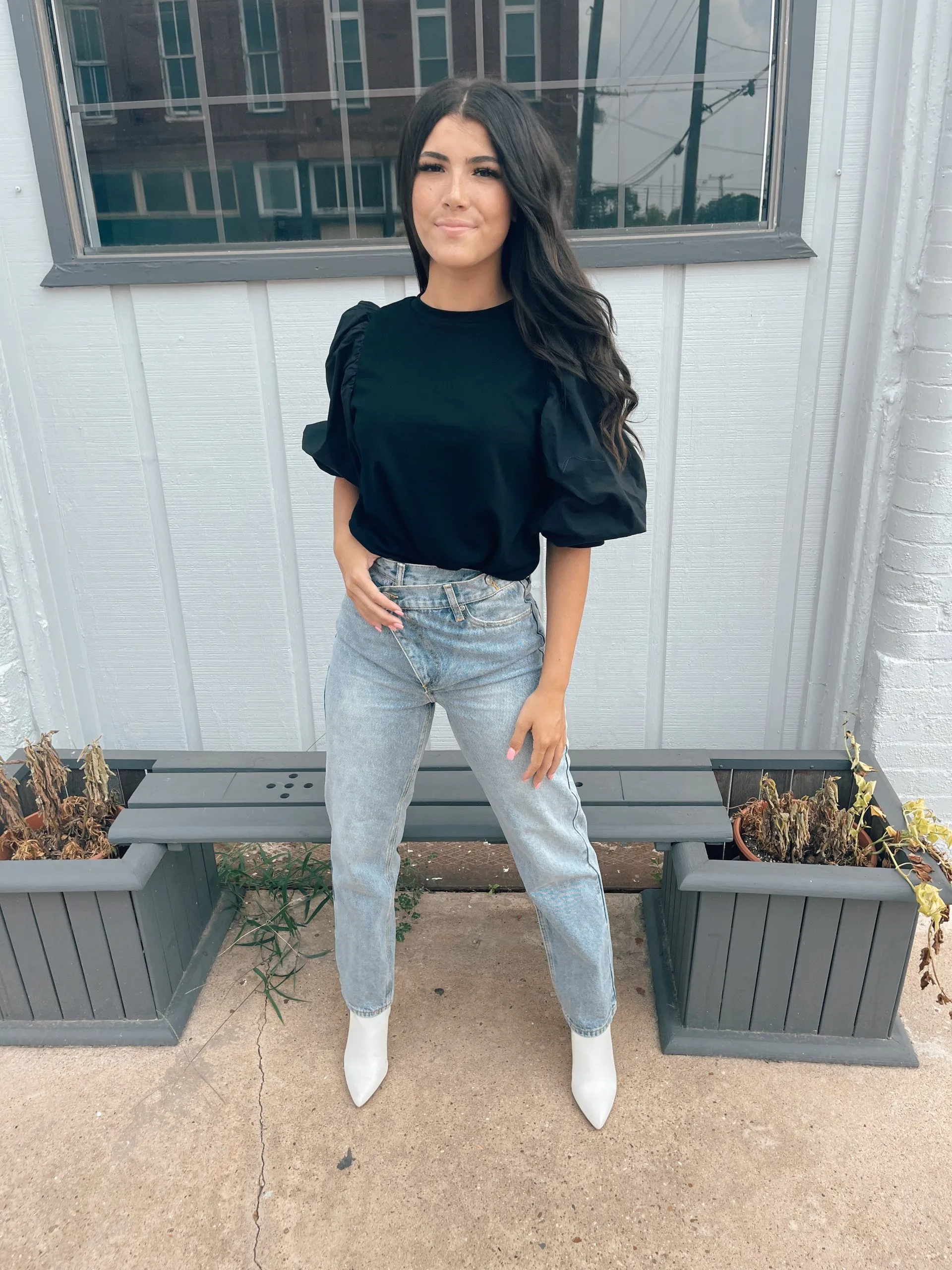 Honeysuckle Rose Boutique Raine Cross Over Straight Jean 3 Honeysuckle Rose Boutique Raine Cross Over Straight Jean