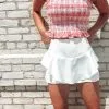 Honeysuckle Rose Boutique Kennedy Ruffle Skort -Skirt Sales Store image 407d99e3 77dd 4d55 b2a4 a7407a535722